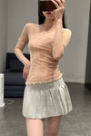 BASERANGE Aroostook T-shirt TOAR-CG-SP24 pink camel